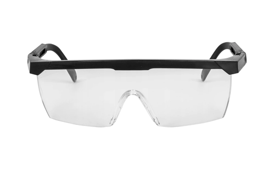 Schutzbrille – Spritzschutzbrille mit schwarzem Rahmen - Fluxo